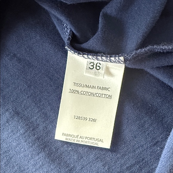 Balmain Silver Logo Button Navy Women’s Top - Picture 5 of 8